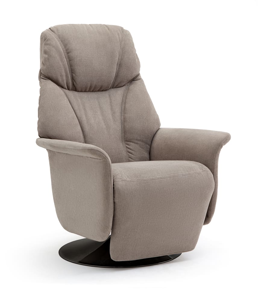 Single-seater upholstered recliner chair with a modern design, perfect for professional deep cleaning services in Dubai to maintain fabric quality.